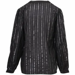 ZbyZ Dame Bluse - Black w. Lurex