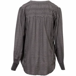 ZbyZ Dame Bluse - Moon Rock/Black