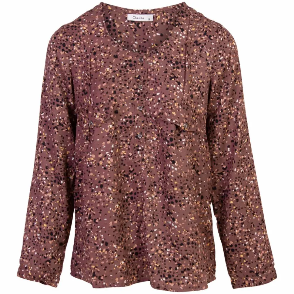ZbyZ Dame Bluse Plus Size - Spot