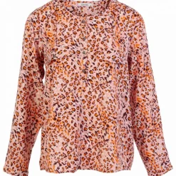 ZbyZ Dame Bluse Plus Size - Print 1