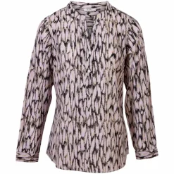 ZbyZ Dame Bluse Plus Size - Light Pink
