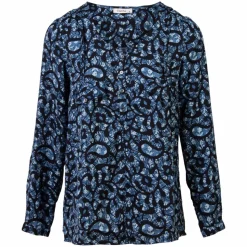 ZbyZ Dame Bluse Plus Size - Print 1 Blue