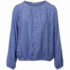 ZbyZ Dame Bluse Plus Size - Blue