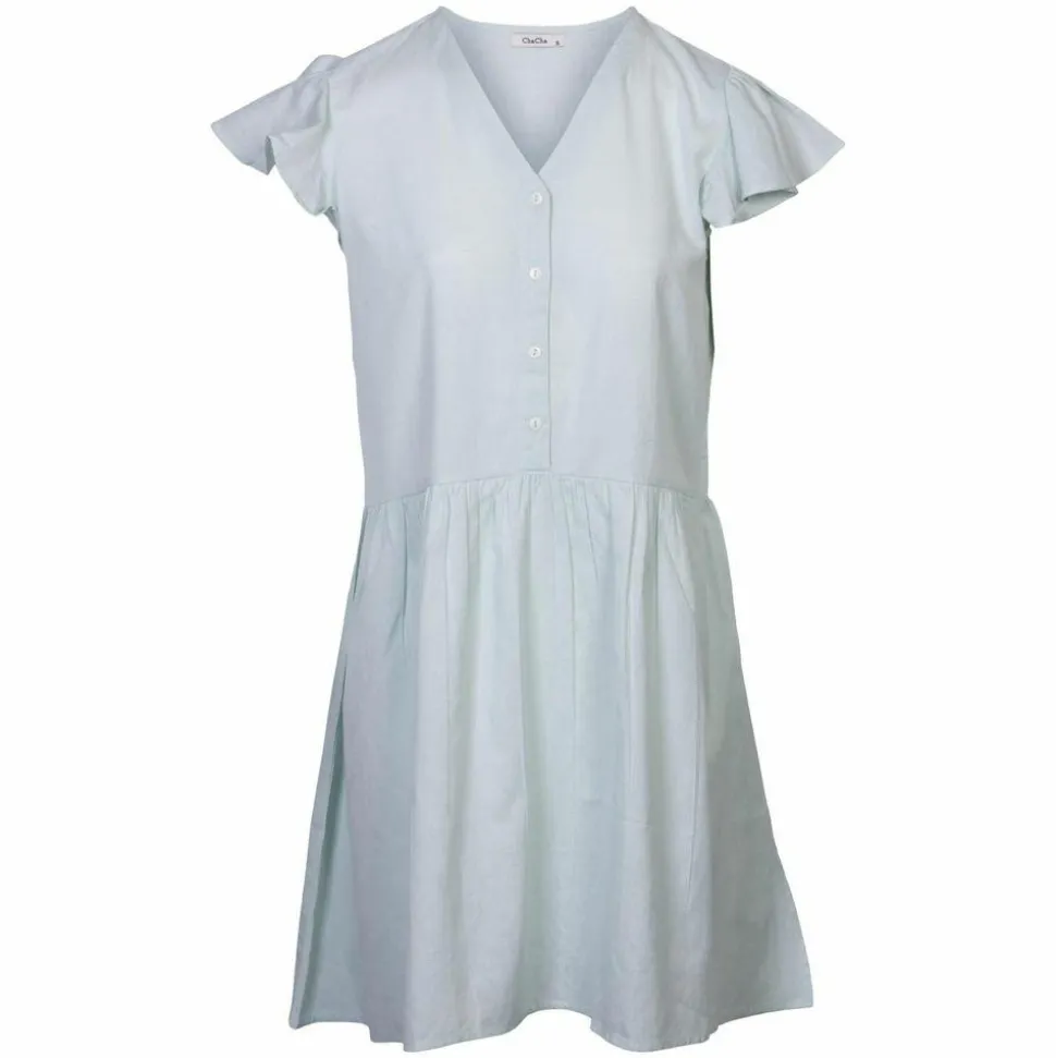 ZbyZ Dame Kjole Plus Size - Mint