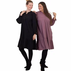 ZbyZ Dame Kjole Plus Size - Plum