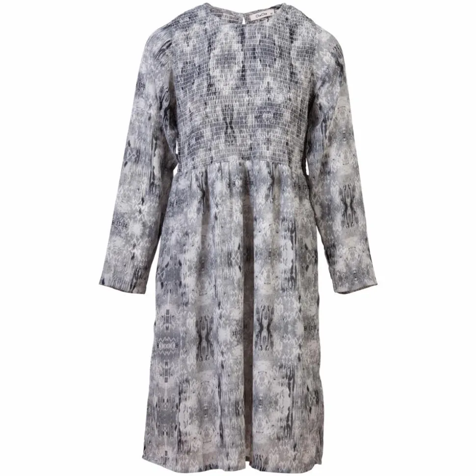 ZbyZ Dame Kjole Plus Size - Grey