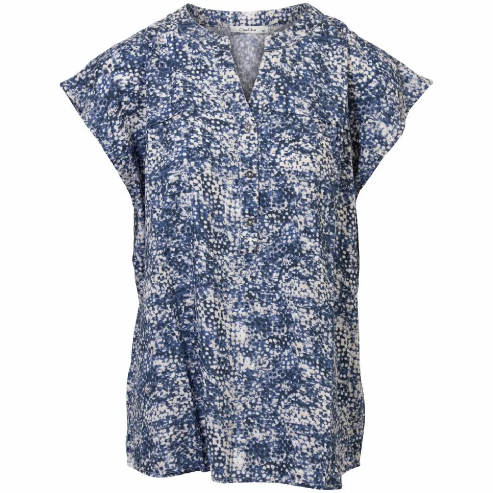 ZbyZ Dame Kjole Plus Size - Navy