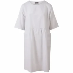 ZbyZ Dame Kjole Plus Size - White