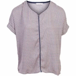 ZbyZ Dame Kortærmet bluse Plus Size - W-188