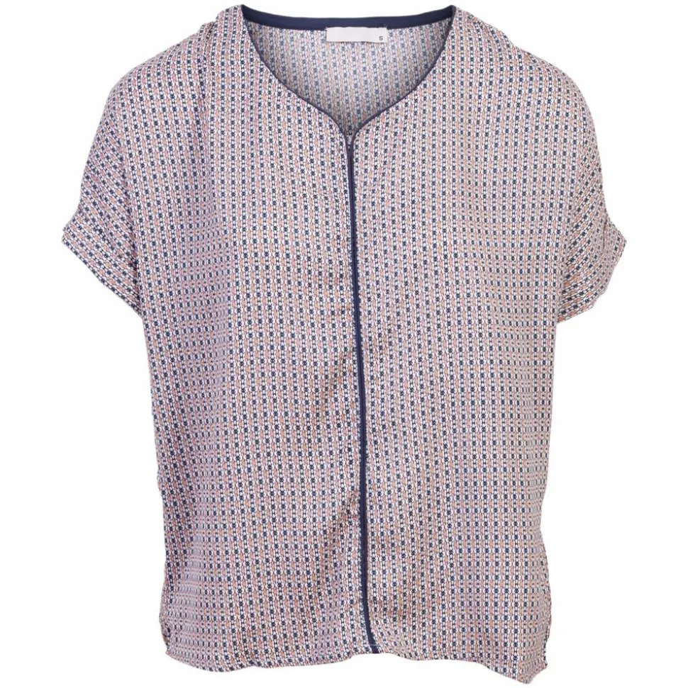 ZbyZ Dame Kortærmet bluse Plus Size - W-188