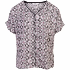 ZbyZ Dame Kortærmet bluse Plus Size - W-123