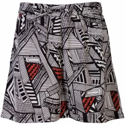 ZbyZ Dame Shorts Plus Size - Black/White