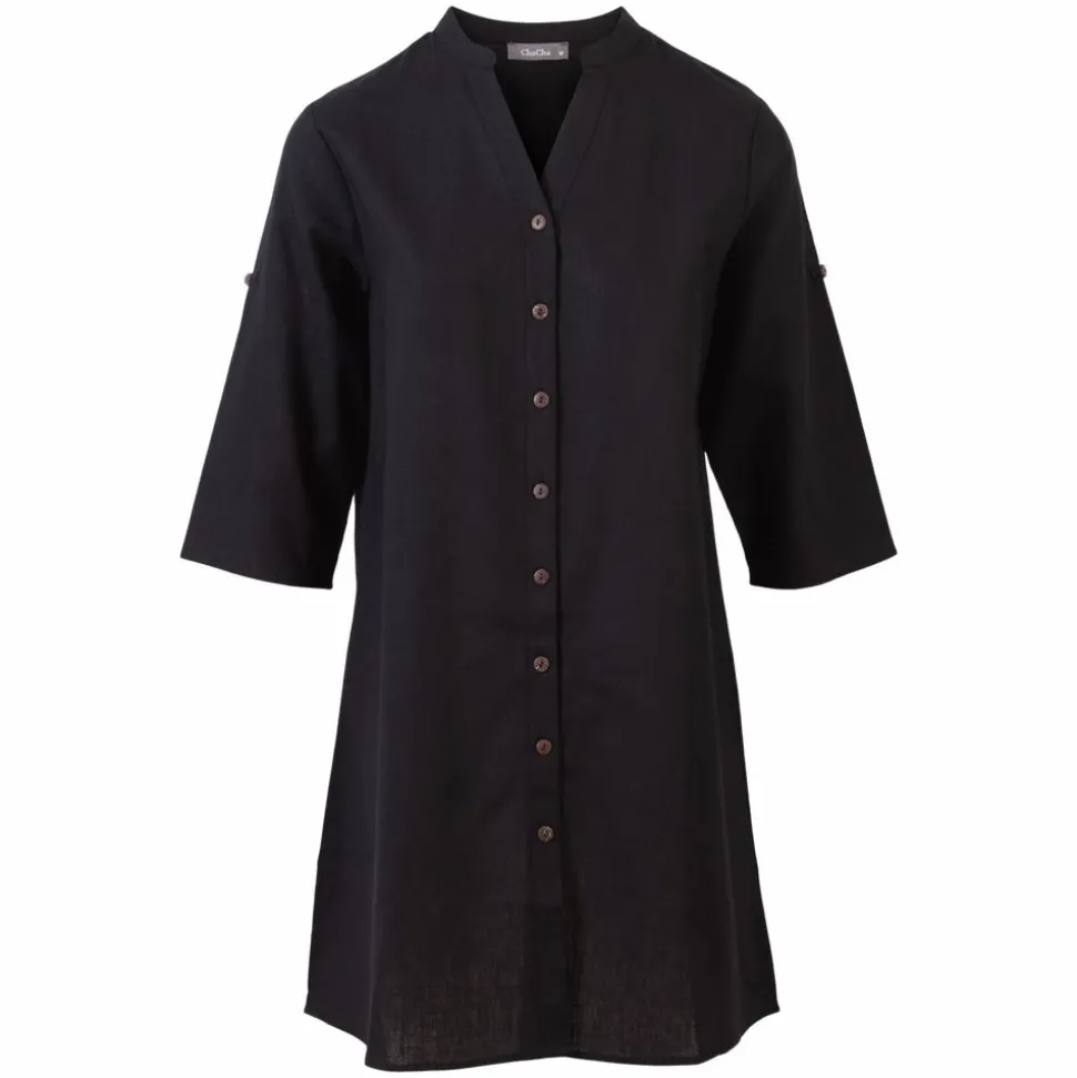 ZbyZ Dame Tunika Plus Size - Black