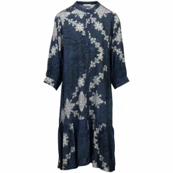 ZbyZ Dame Tunika Plus Size - Navy/Sort
