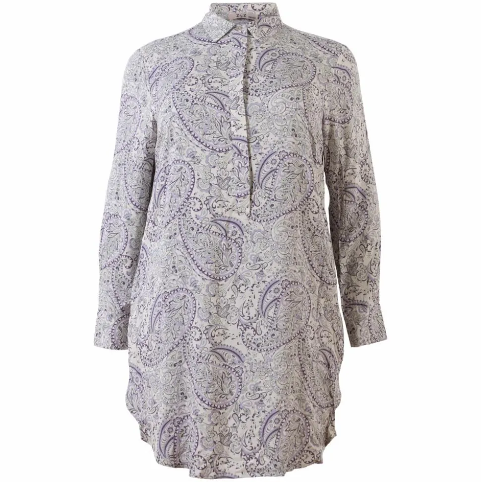 ZbyZ Etty Dame Tunika Plus Size - Purple