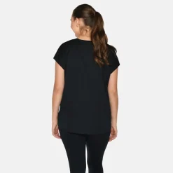 Zebdia Dame Trænings t-shirt - Black