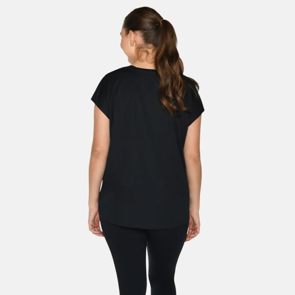 Zebdia Dame Trænings t-shirt - Black